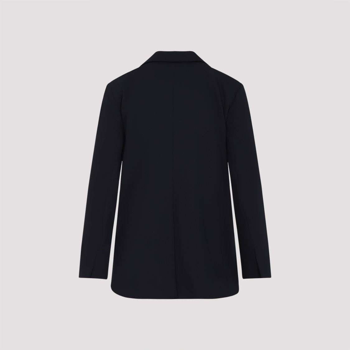 Max Mara Double-Breasted Tailored Black Wool Jacket