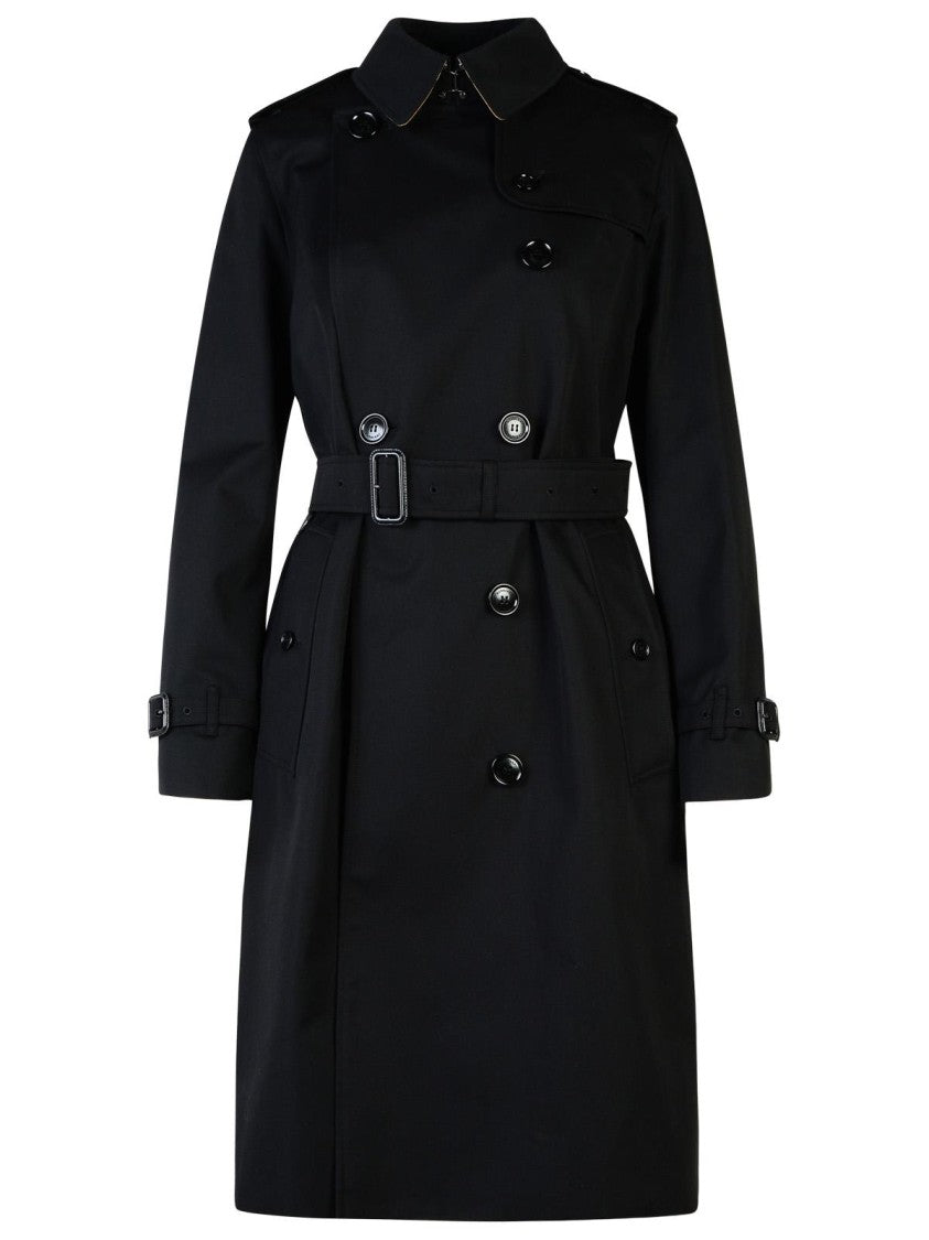 Burberry Kensington' Black Polyester Trench Coat