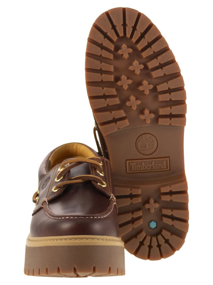Timberland Platform Boat Shoe With Timberland® Premium Leather And Rebotl™ Lining