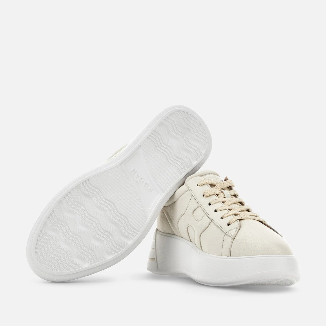 Hogan Refined Low-Top Sneakers With Metallic Accents