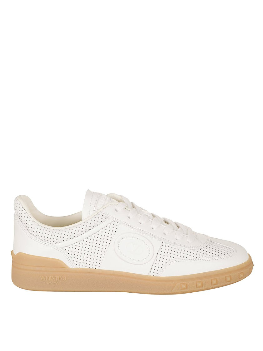 Valentino Garavani Perforated Calf Nappa Leather Sneakers