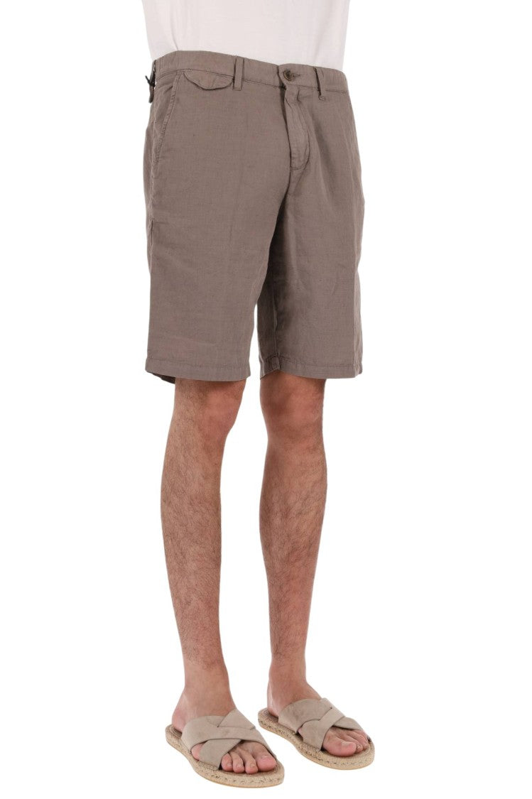 Myths Linen-Cotton Denim Shorts