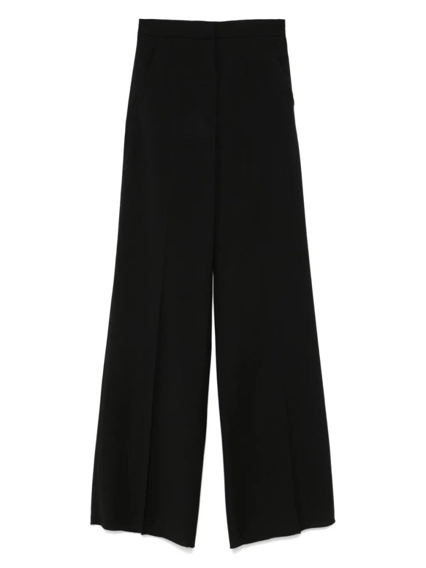 Max Mara Wide-Leg Tailored Pants With Clean Waistband