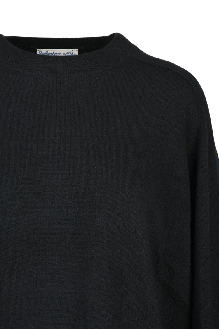 Ballantyne Crew Neck Cashmere Sweater - Black