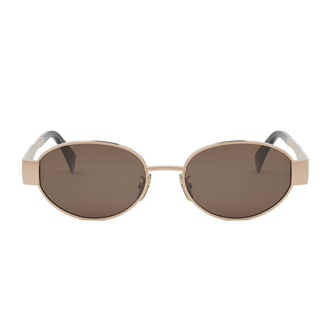 Celine Rose Gold Metal Triomphe Oval Sunglasses