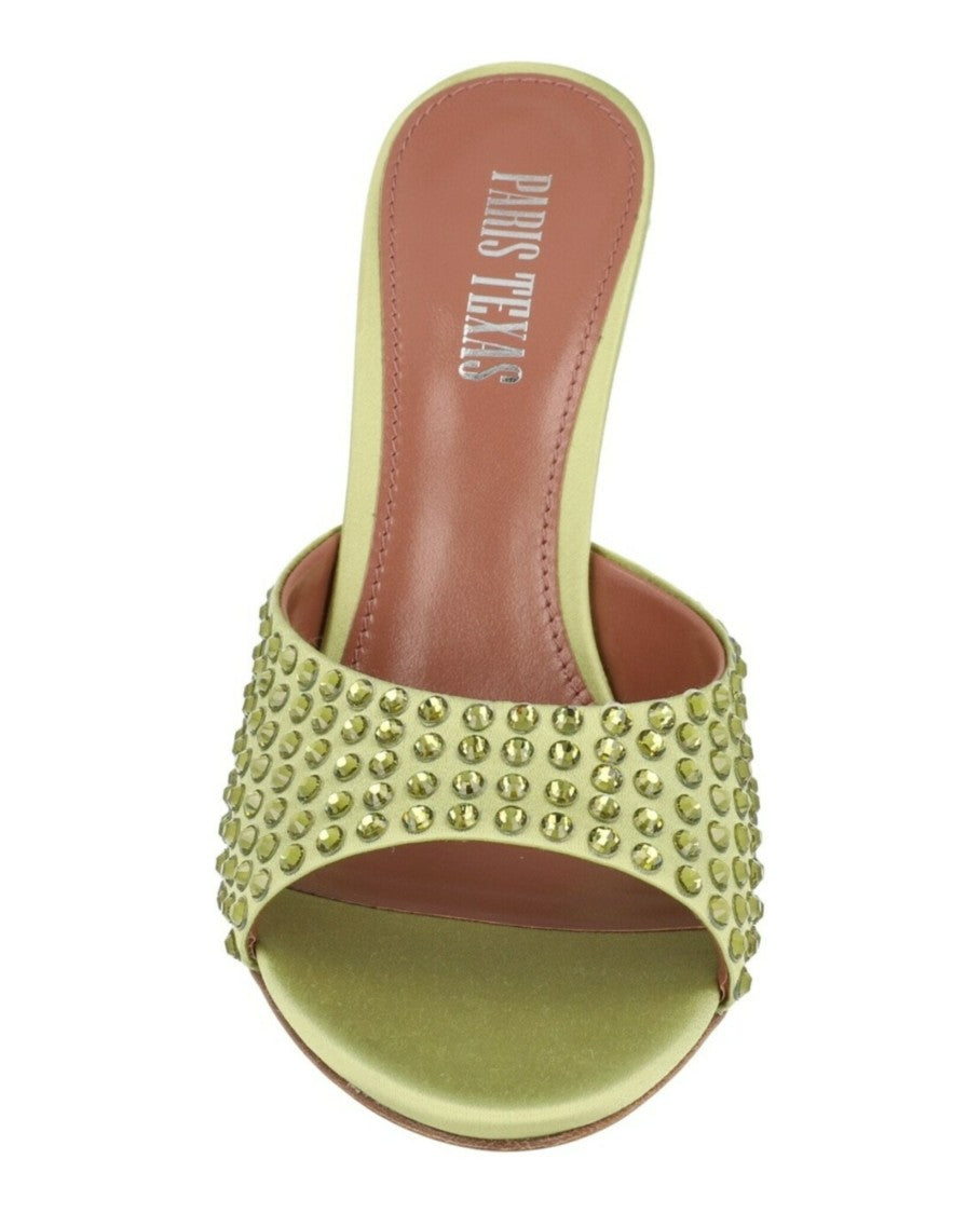 Paris Texas Nina Python Print Mules