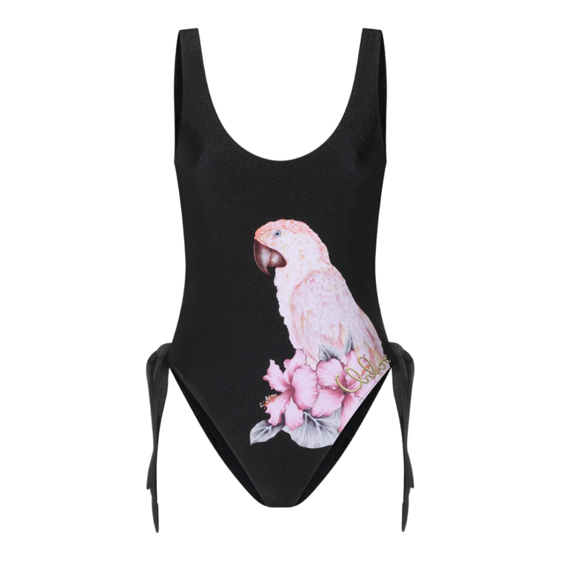 Chloé One-Piece Swimsuit With Tropical Parrot Print