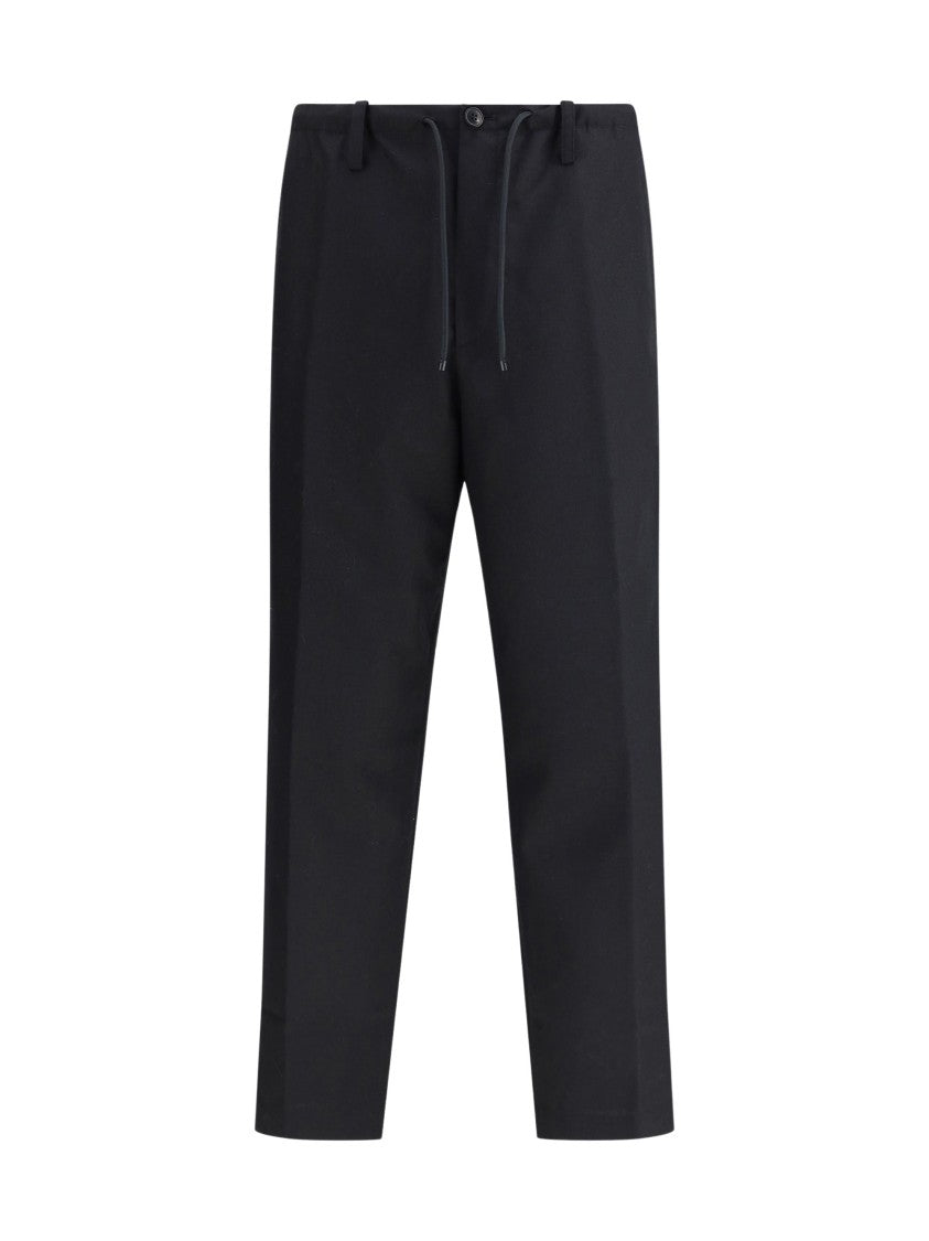 Dries Van Noten Black Penny Tailored Wool Pants