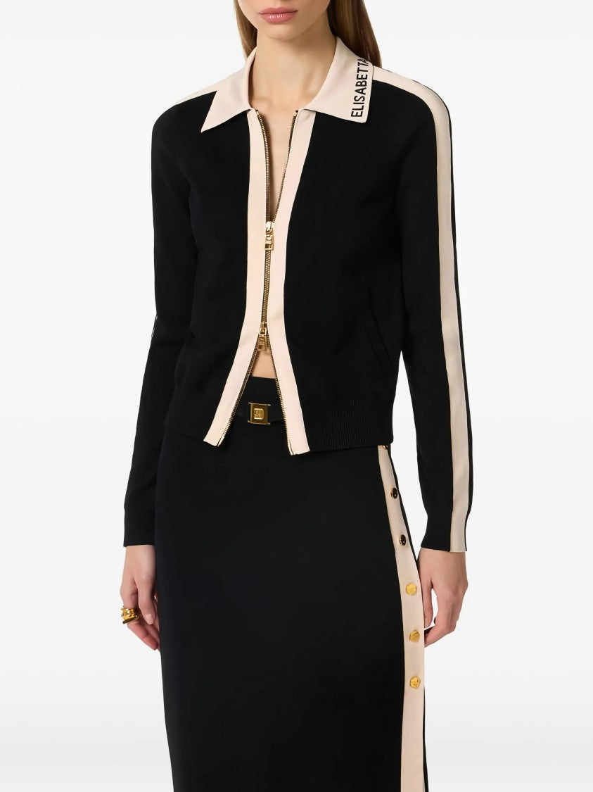 Elisabetta Franchi Black Maglia Cotton Top