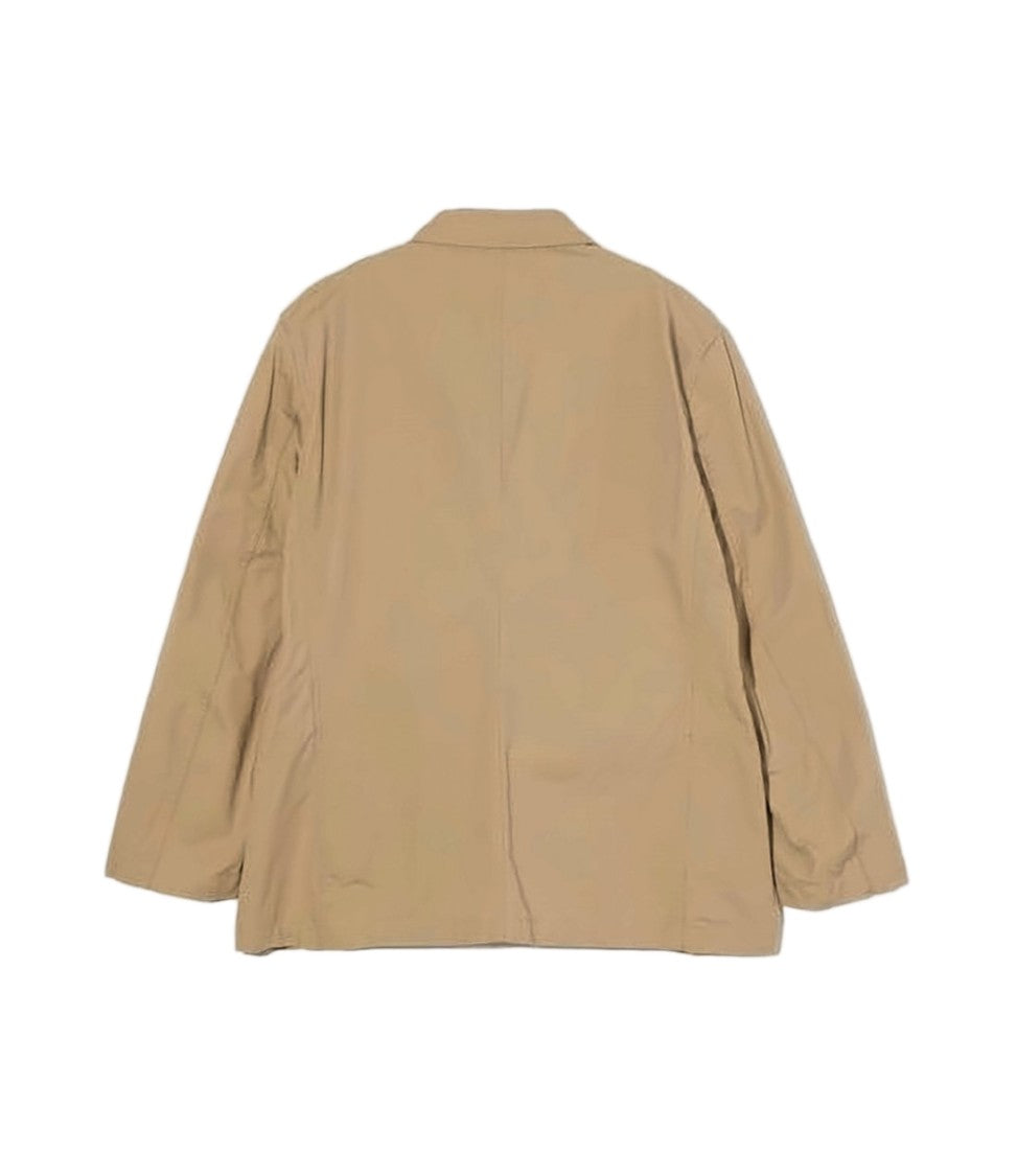 Engineered Garments Relaxed Fit Beige Jacket With Classic Lapel And Patch Pockets