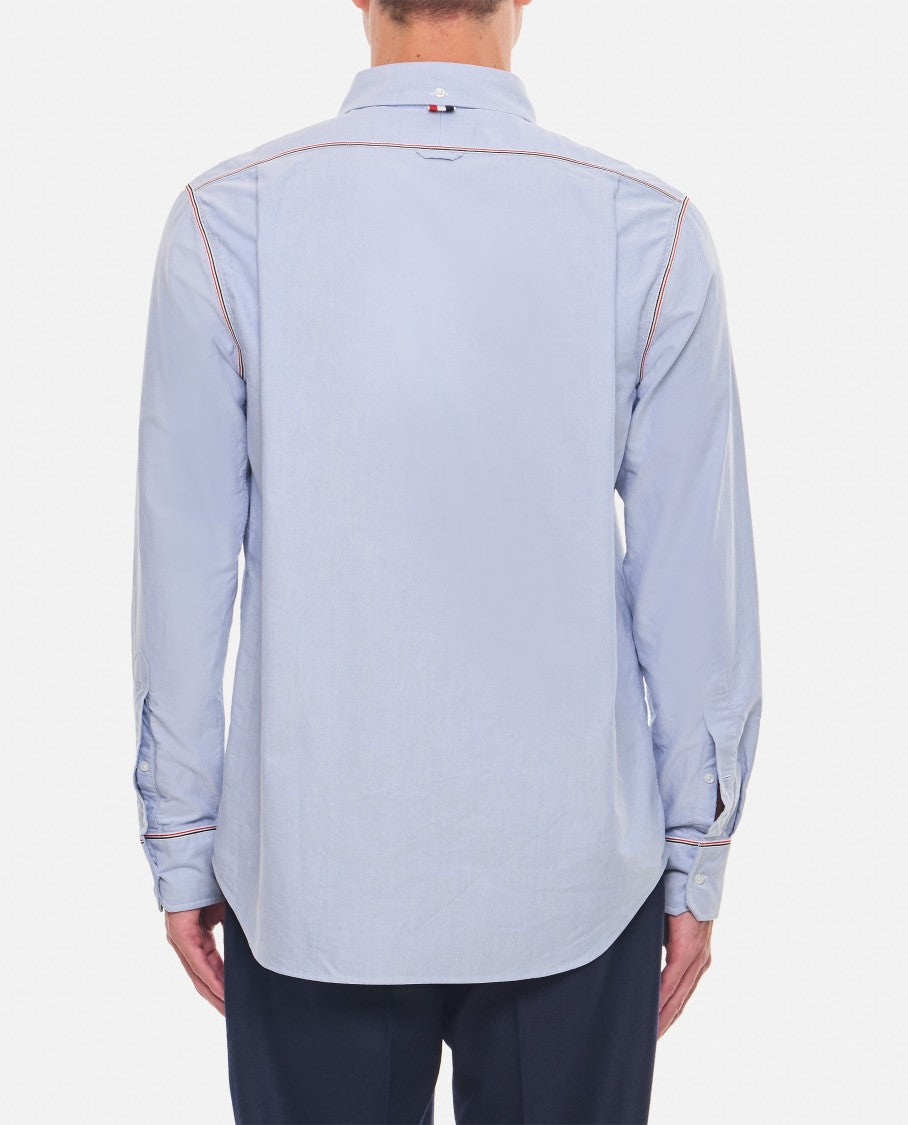 Thom Browne Light Blue Cotton Shirt