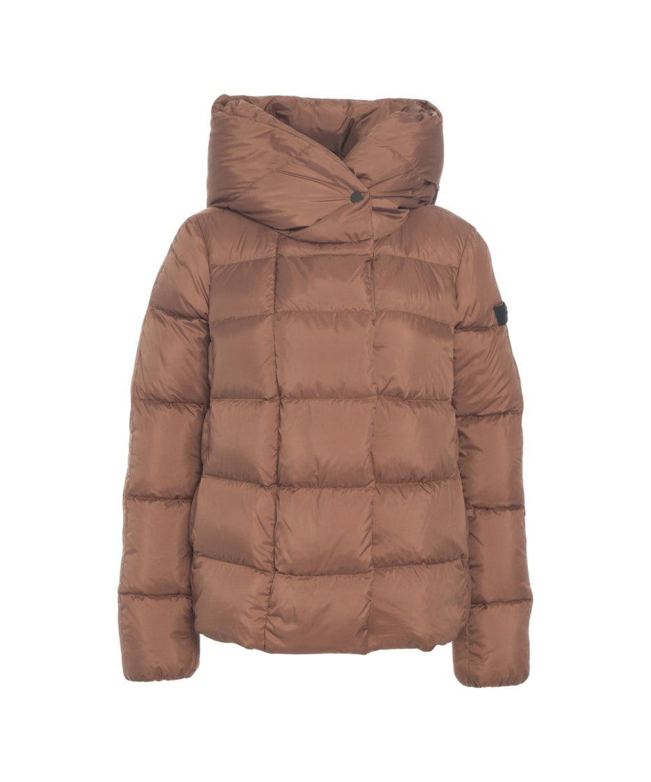 Peuterey High-Neck Down Jacket With Fold-Over Collar