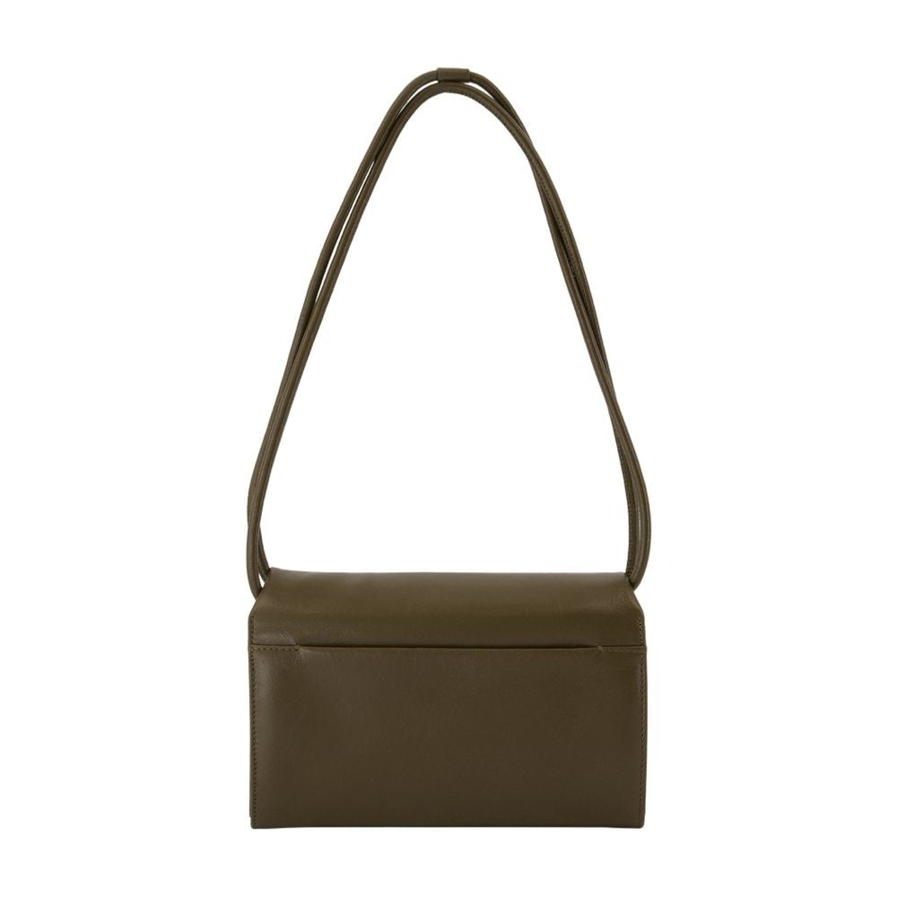 Ami Voulez Vous Shoulder Bag - Leather - Khaki