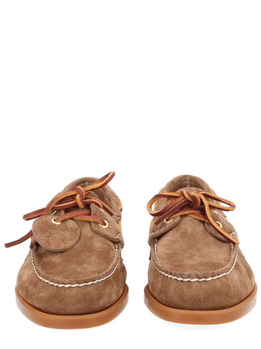 Sebago Portland Artisan Suede Refined Bow Loafers