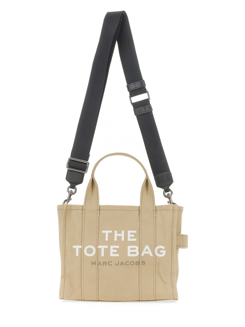 Marc Jacobs Black Cotton Canvas Small Logo Tote Bag