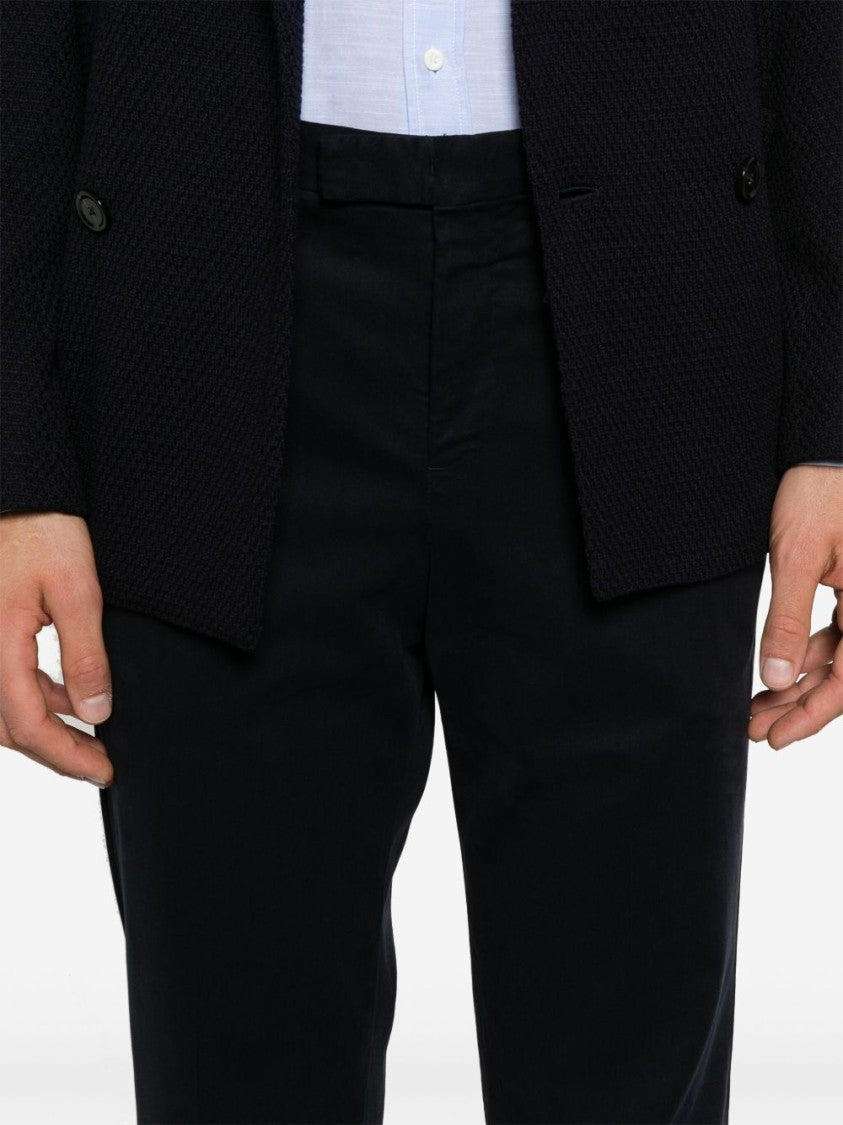 Pt Torino Tailored Modal-Cotton Trousers With Classic Silhouette