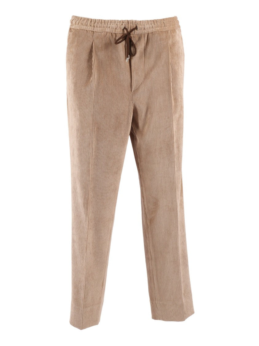 Briglia Textured Corduroy Pants With Relaxed Fit