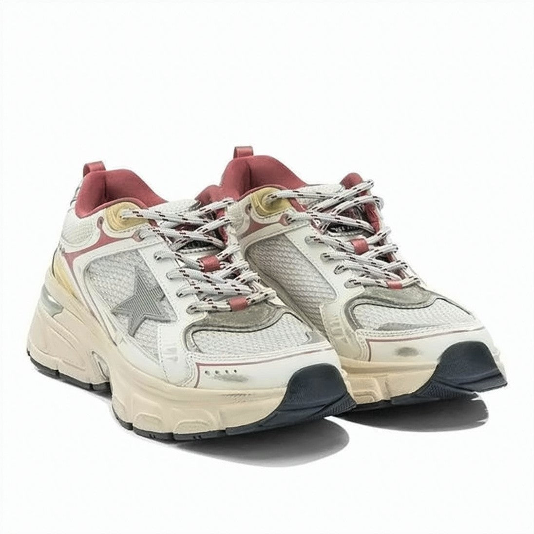 Golden Goose Silk And Nylon Textured Sole Sneakers