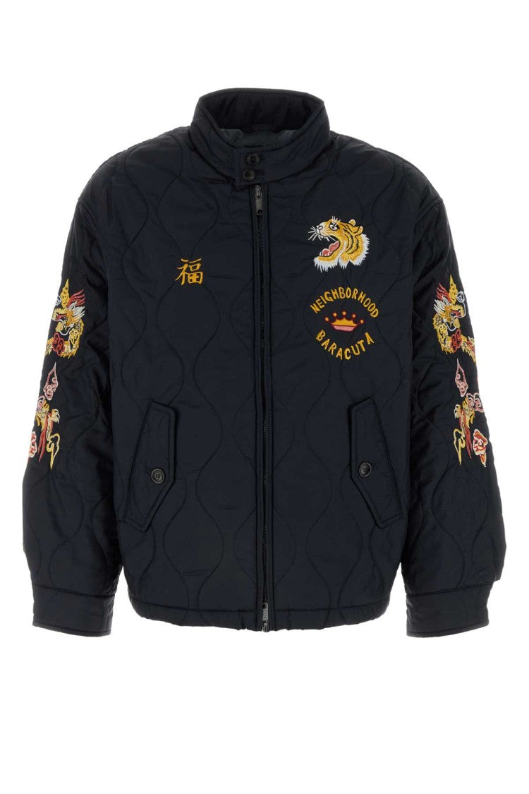 Baracuta Navy Blue Nylon Jacket