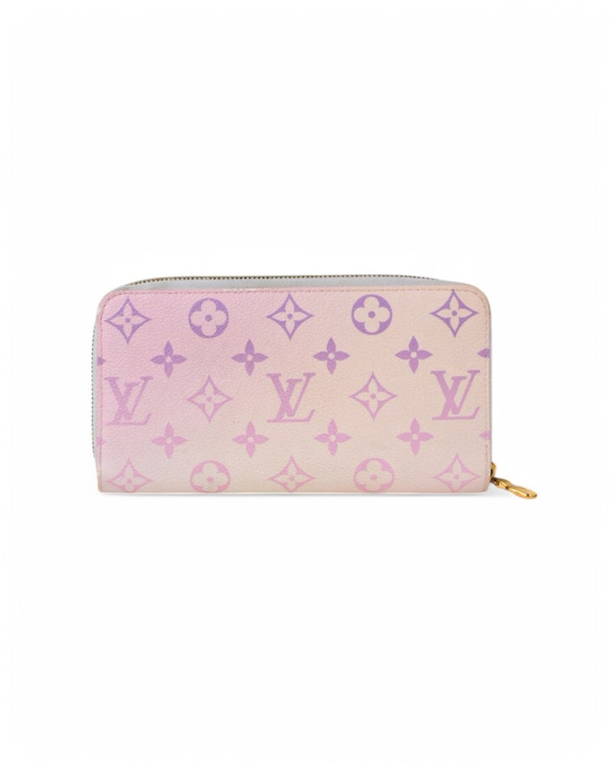 Louis Vuitton Zippy Sunrise Pink Monogram Wallet