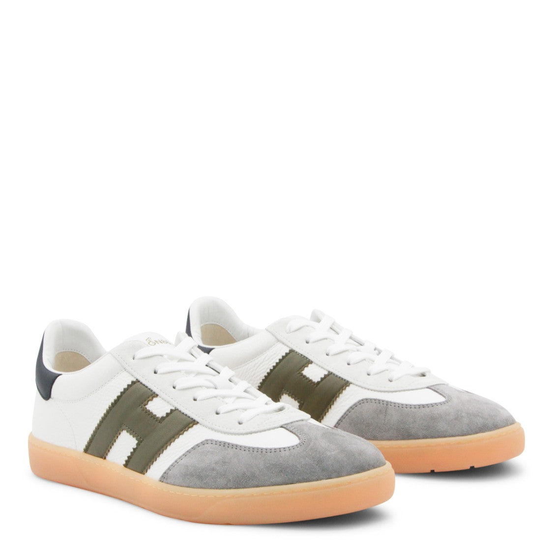 Hogan White Leather Sneakers