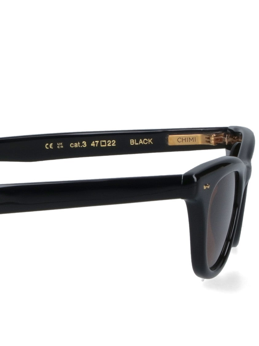 Chimi Black Frame Sunglasses With Dark-Tinted Lenses
