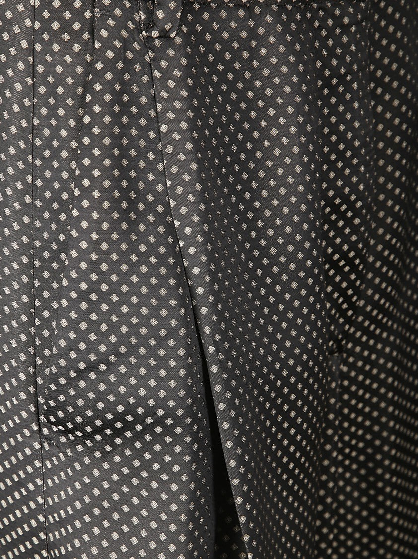 Alberto Biani Wide Leg Pressed Crease Trousers