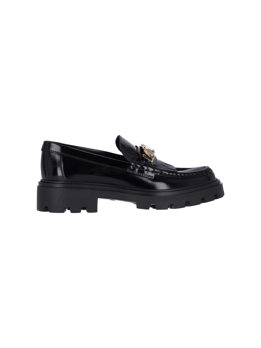 Tod's Fringed' Moccasins – Black