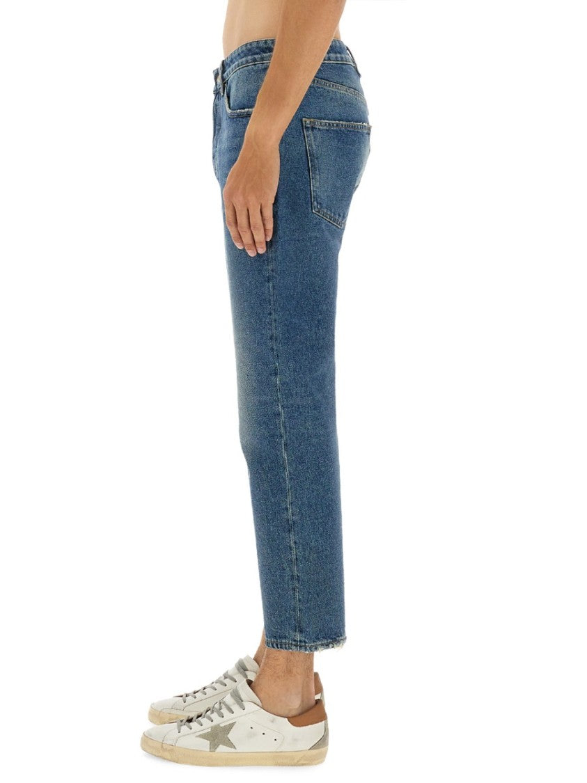 Golden Goose Cropped Ankle Slim Jeans