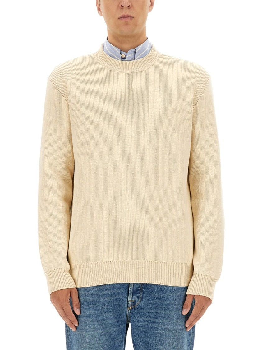 Golden Goose Relaxed Fit Ribbed Knit Jersey