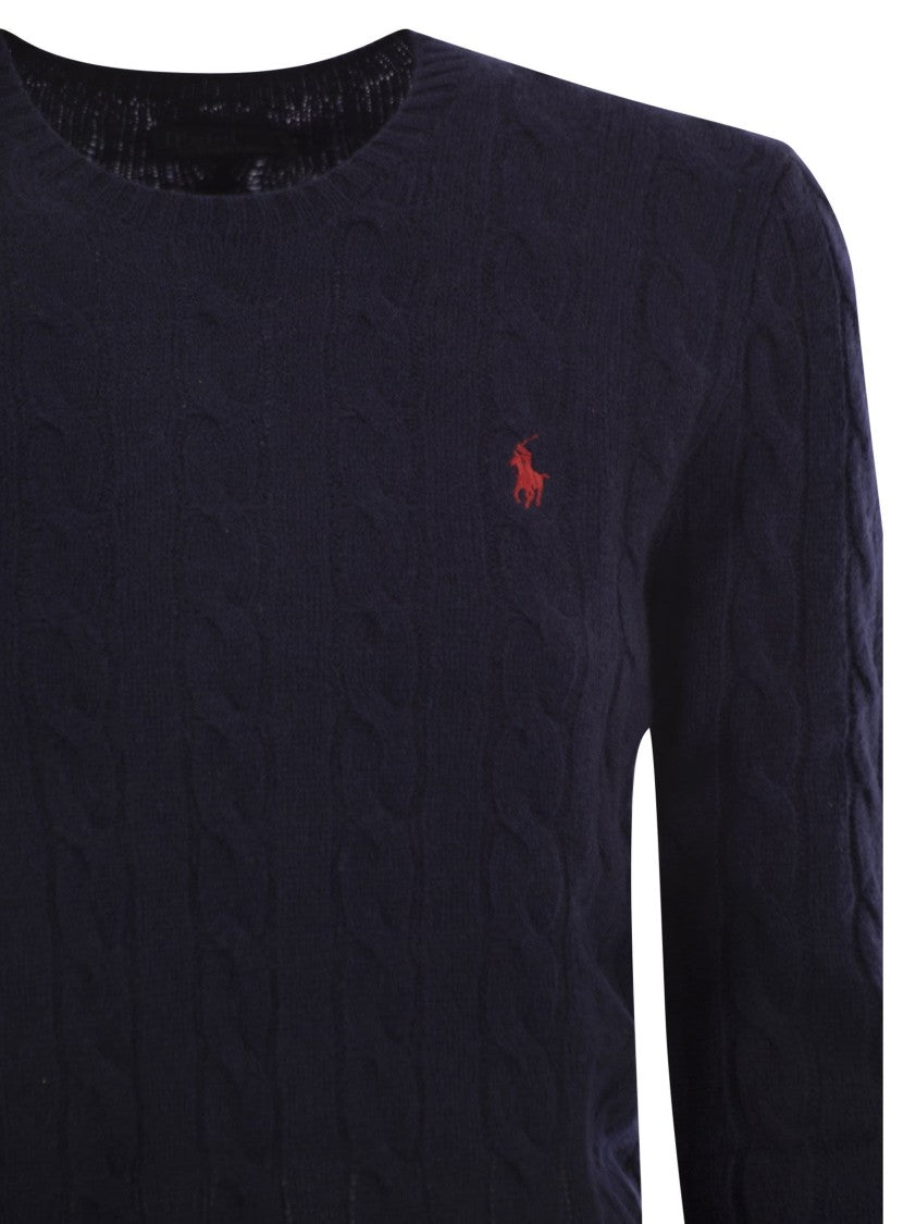 Polo Ralph Lauren Plaited Wool And Cashmere Crew-Neck