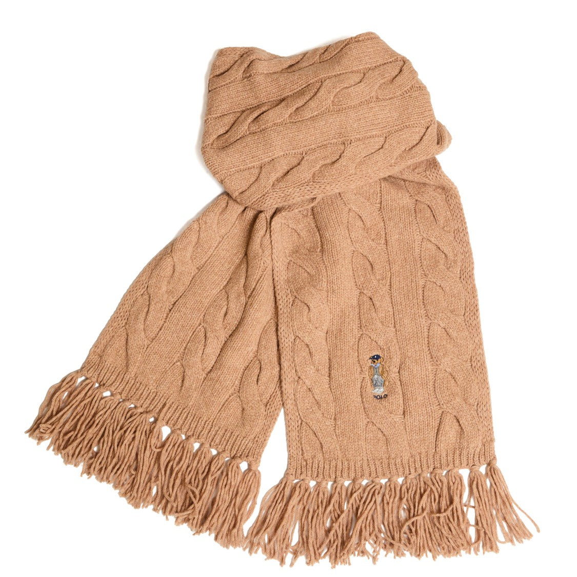 Polo Ralph Lauren Polo Bear Cable-Knit Scarf