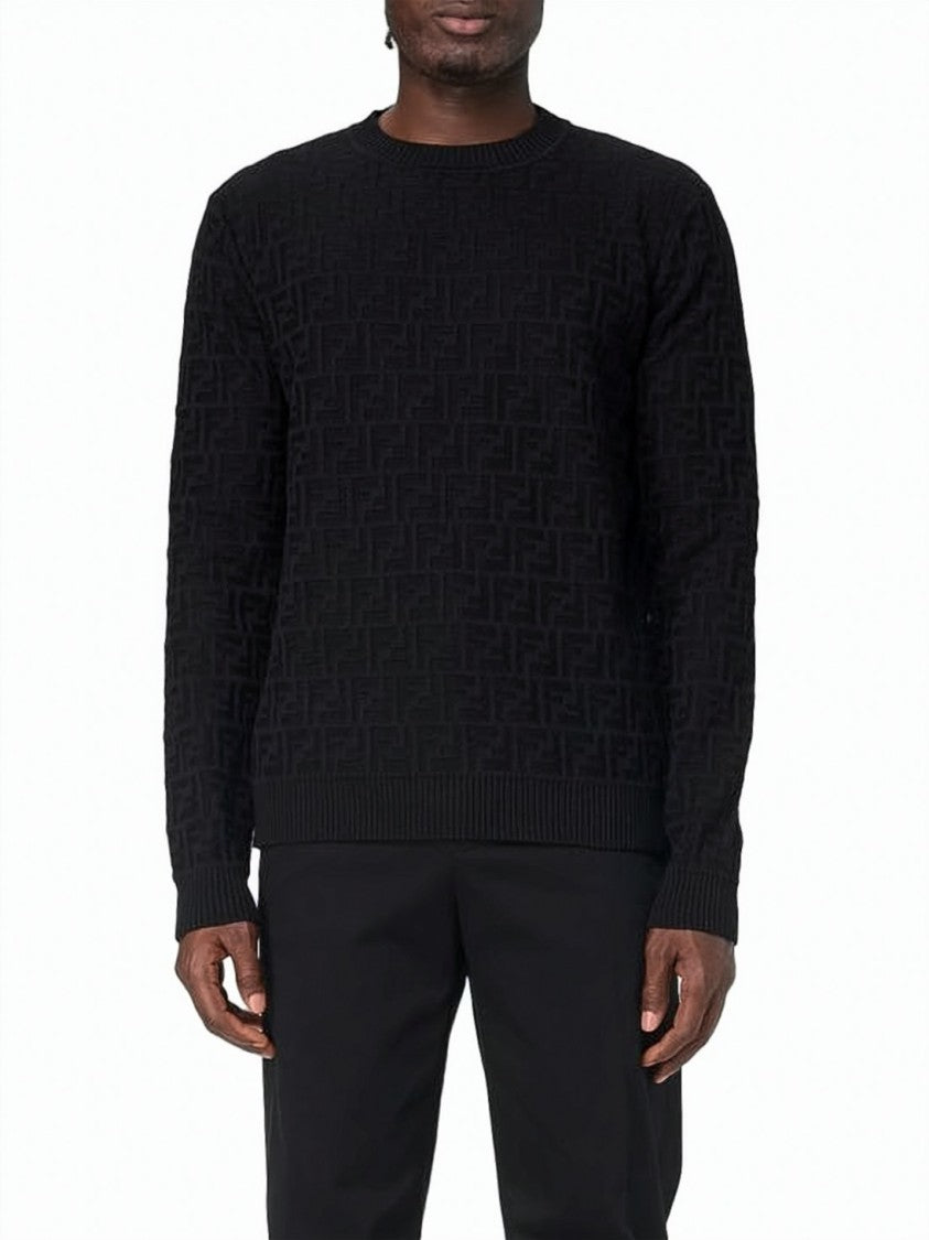Fendi Black Crewneck Sweatshirt