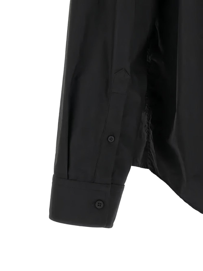 Balenciaga Button-Up Black Shirt Jacket