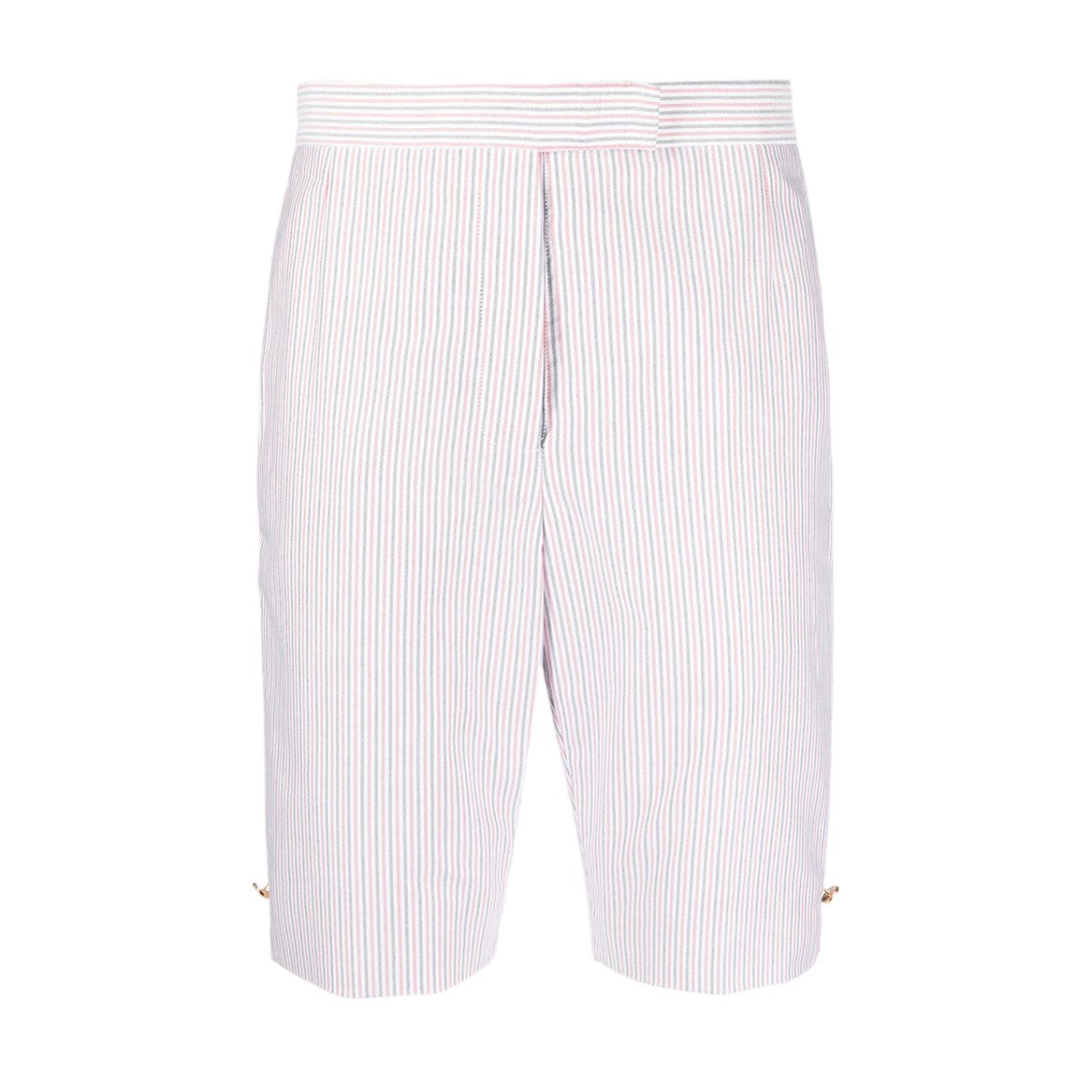 Thom Browne Tailored Shorts With High Waistband And Vertical Pinstripes