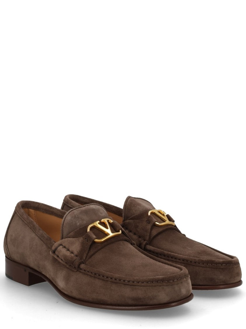 Valentino Garavani Vlogo Signature Stitched Leather Loafers