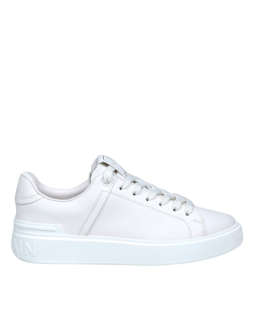 Balmain B Court White Leather Sneakers