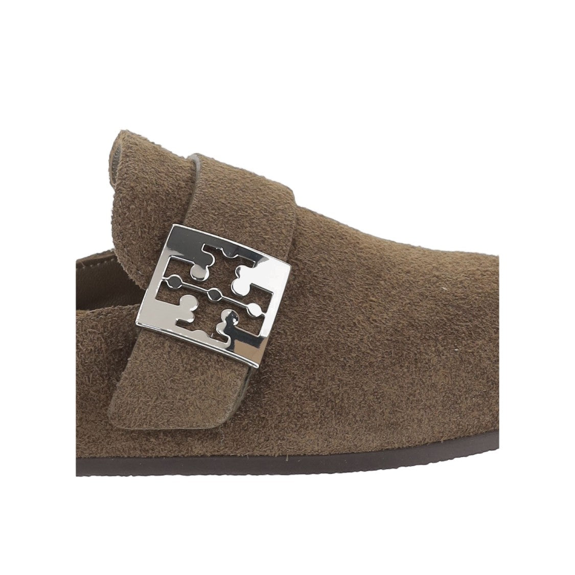 Tory Burch Suede Mules With Ankle Strap