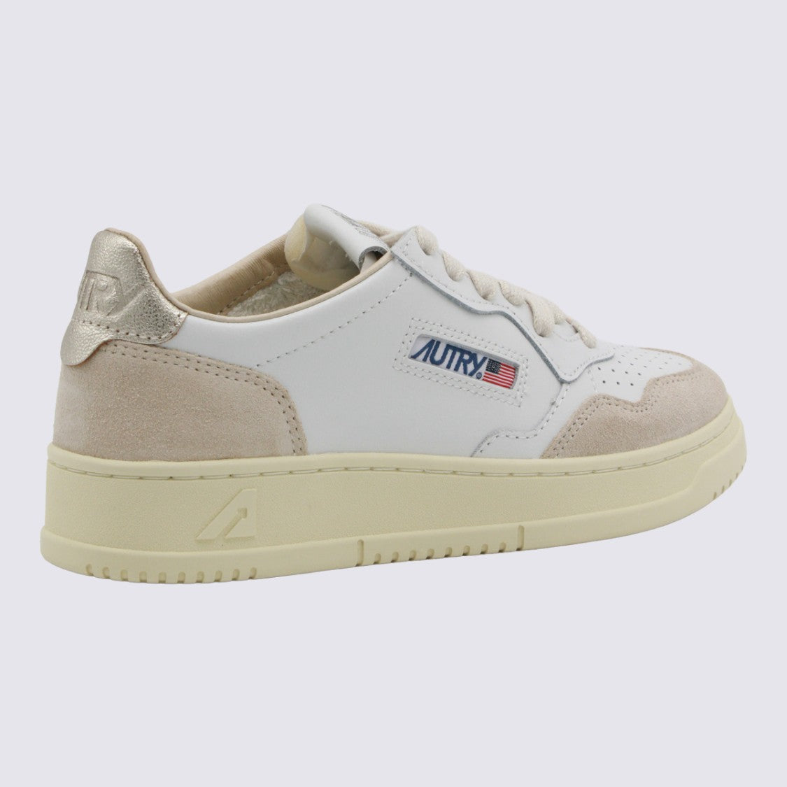 Autry Low-Top Sneakers With Leather Upper And Suede Overlays