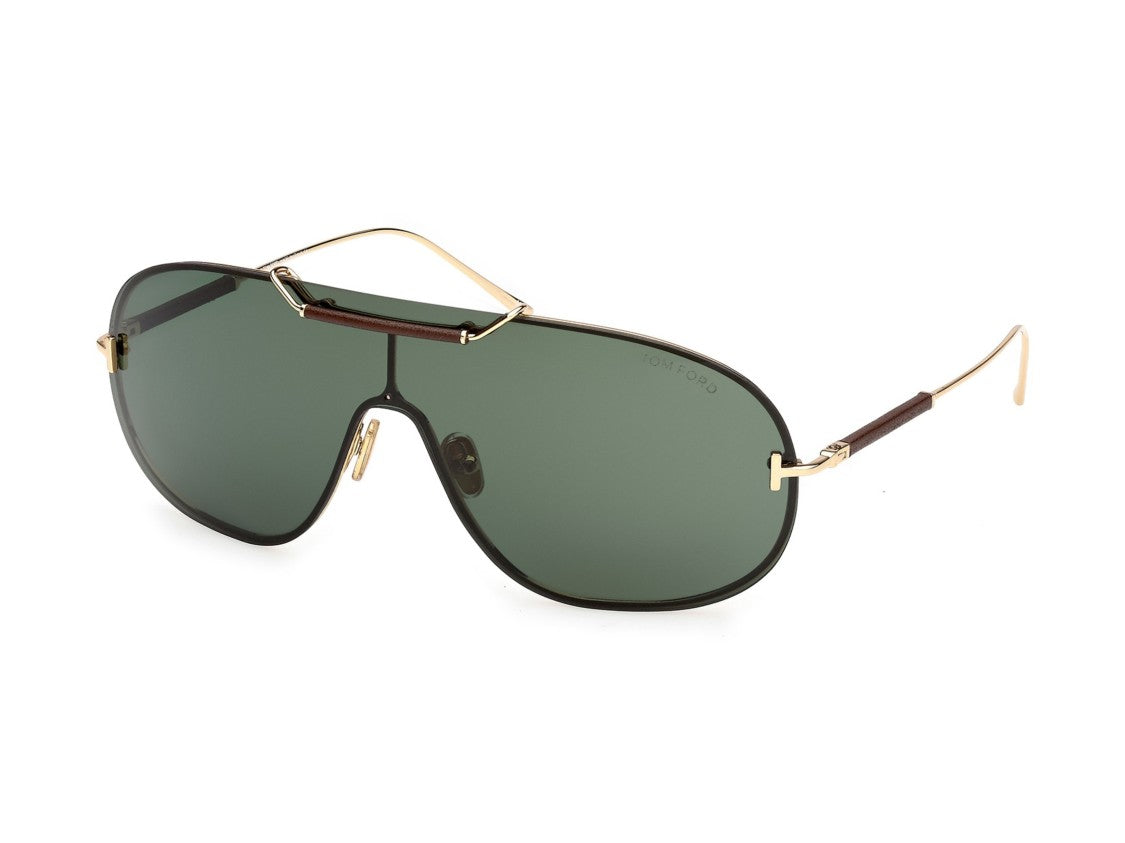 Tom Ford Gold Ft1309 Large Aviator Sunglasses
