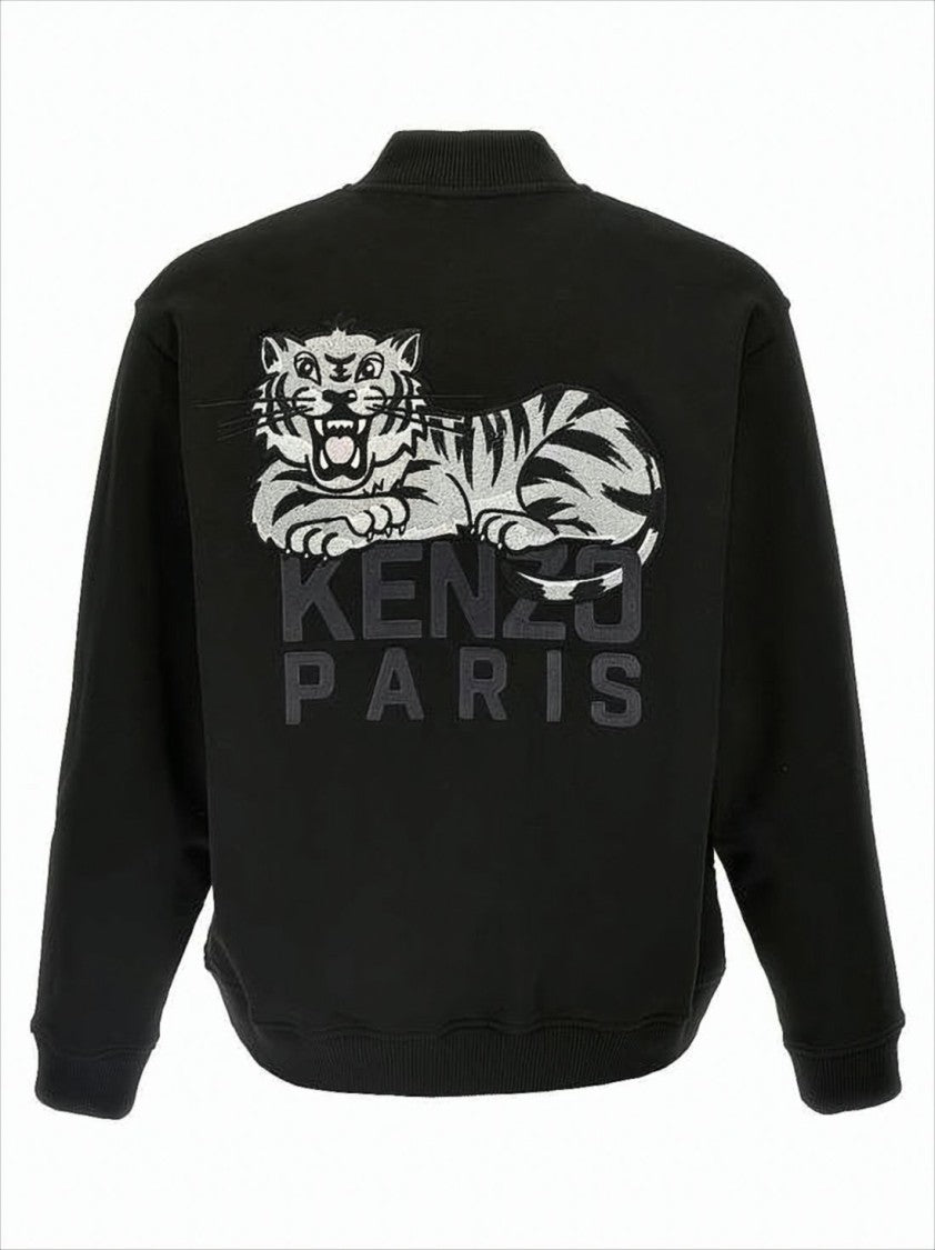 Kenzo Bomber Jacket With Embroidered Tiger Motif