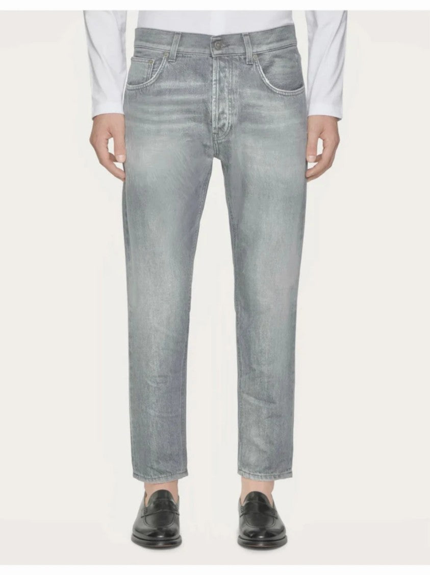 Dondup Relaxed Fit Faded Grey Jeans