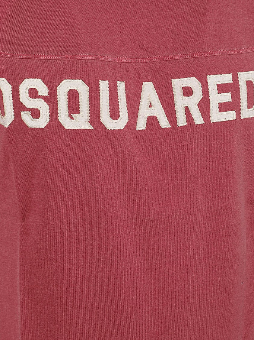 Dsquared2 Vintage Red T-Shirt With Tailored Detailing