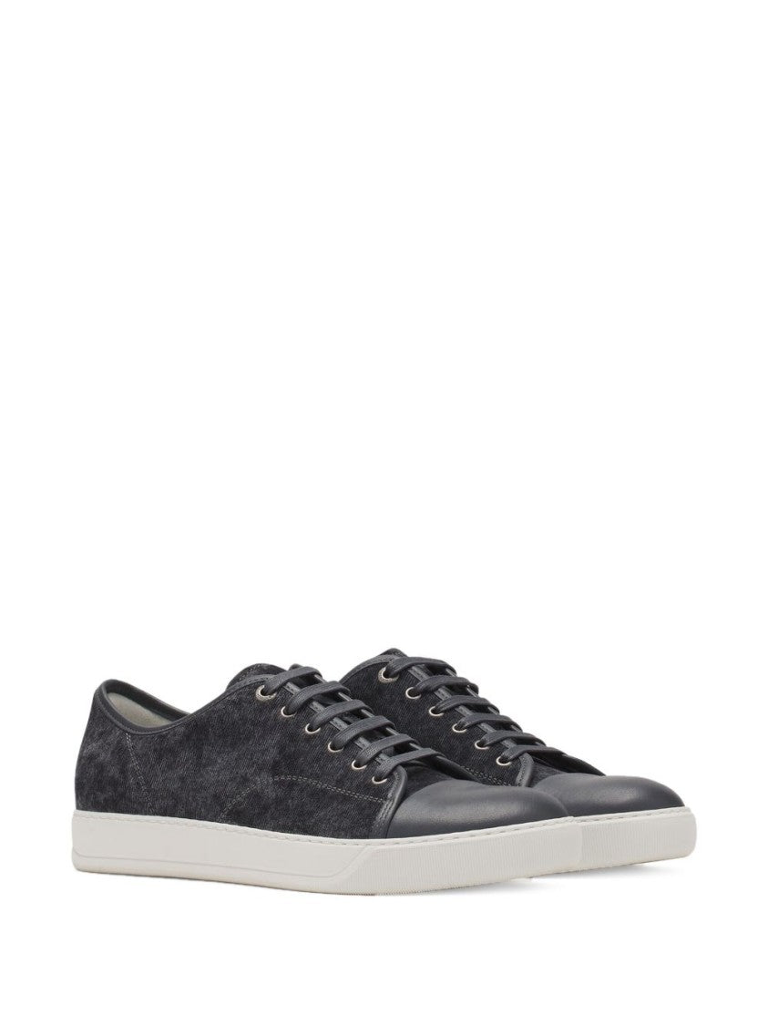 Lanvin Low-Top Sneakers With Textured Fabric
