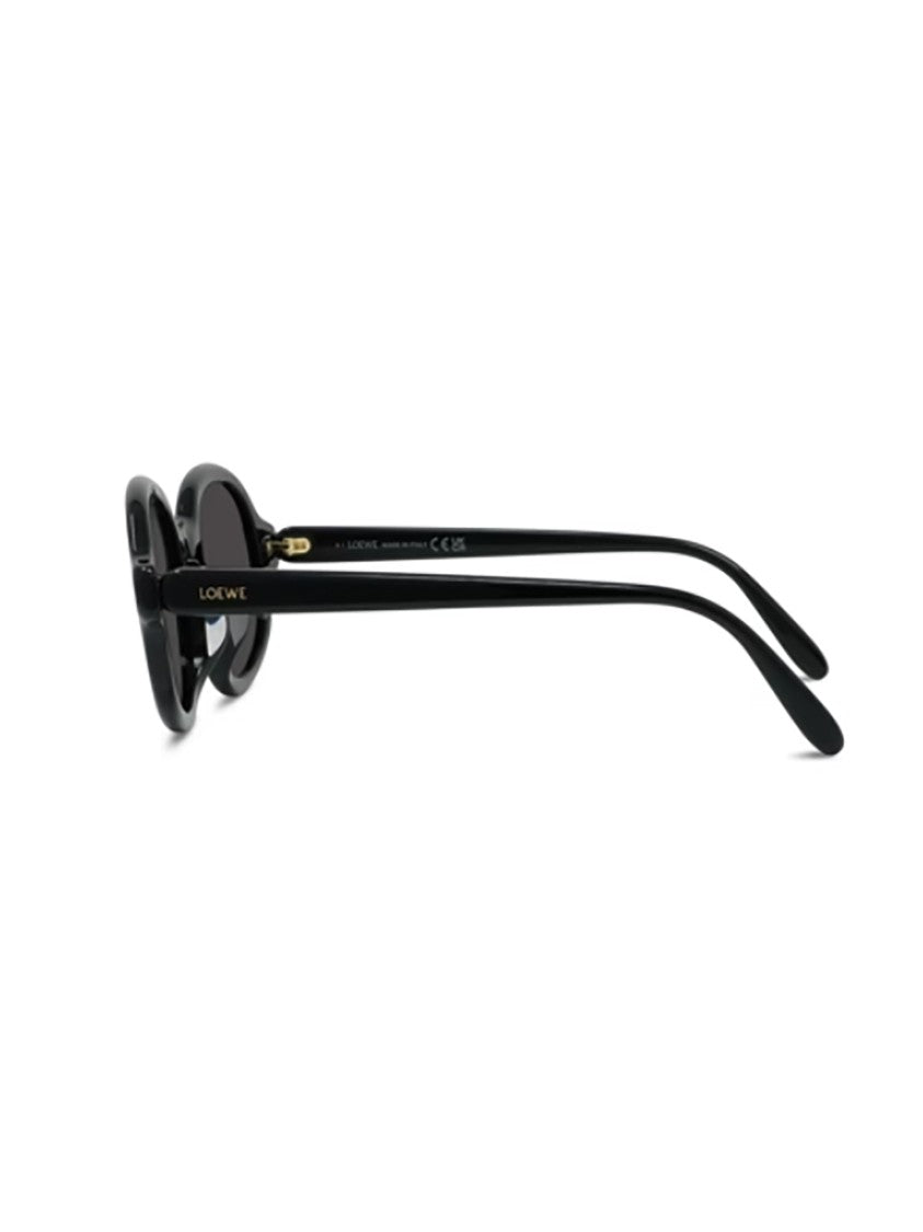 Loewe Black Lw40184u Oval Glossy Sunglasses