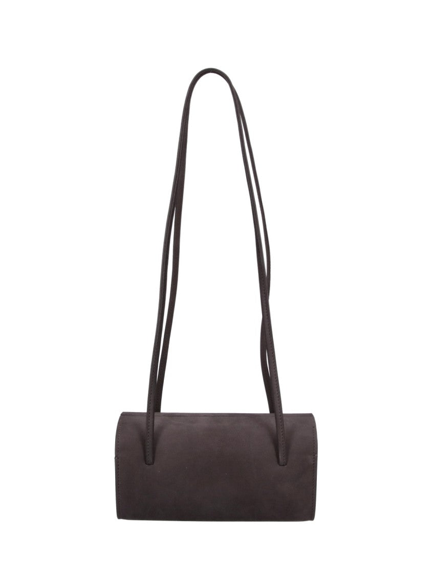 Fane Grey Mie Calfskin Cylinder Shoulder Bag