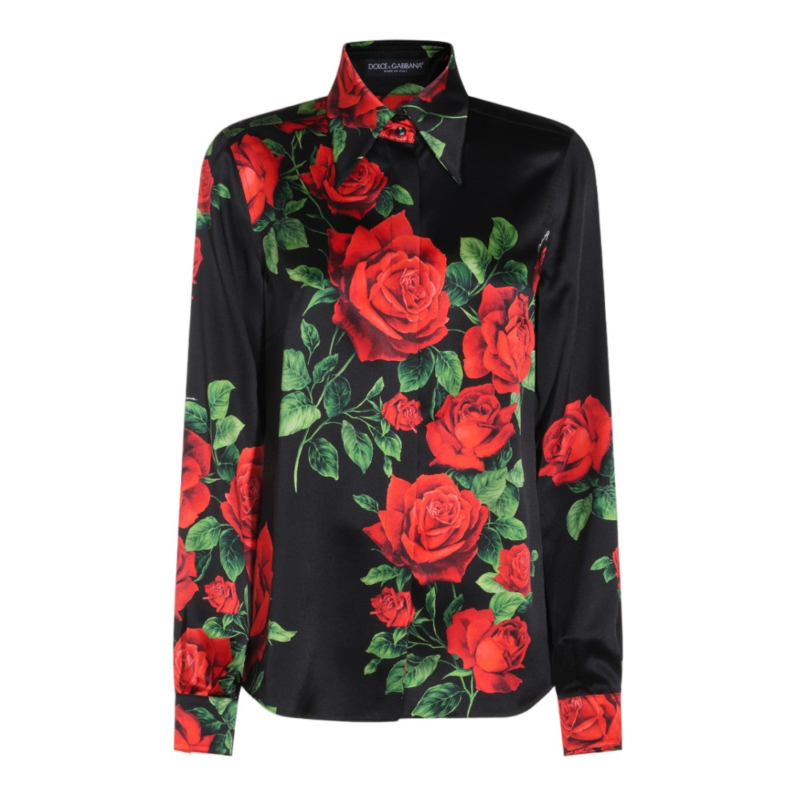 Dolce & Gabbana Floral Print Classic-Fit Cotton Shirt