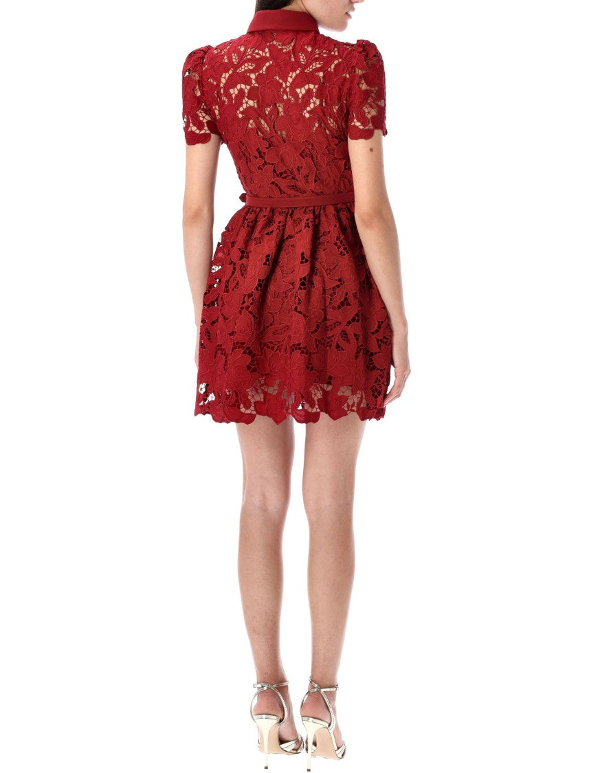 Self-Portrait Lace Mini Dress