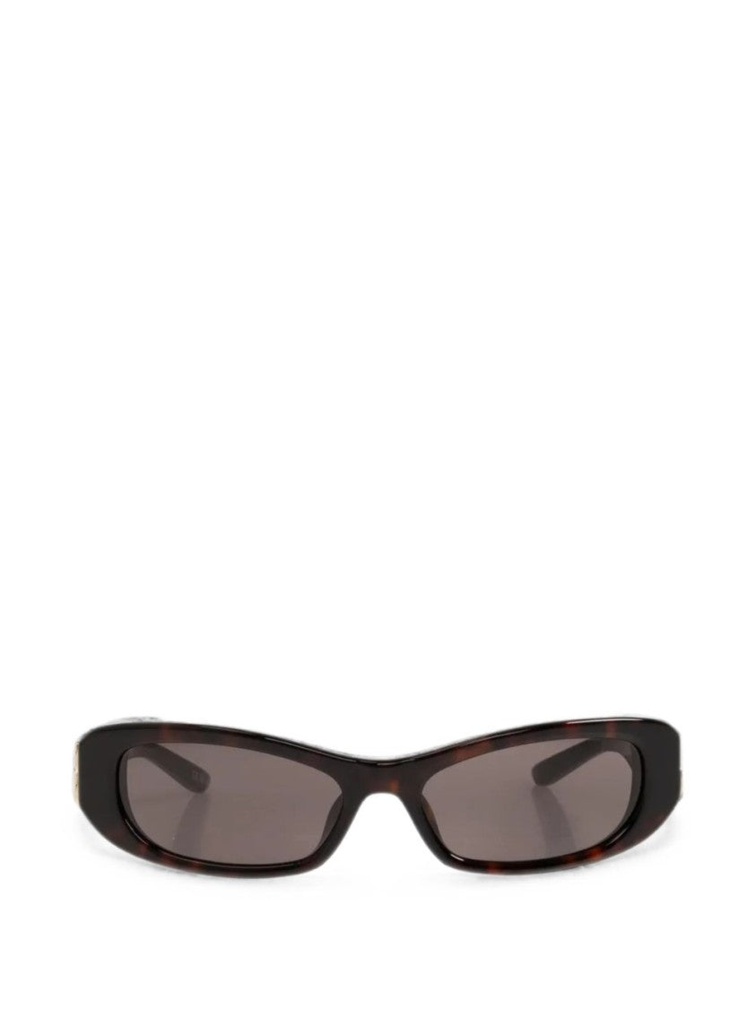 Balenciaga Tortoiseshell Rectangular Sunglasses