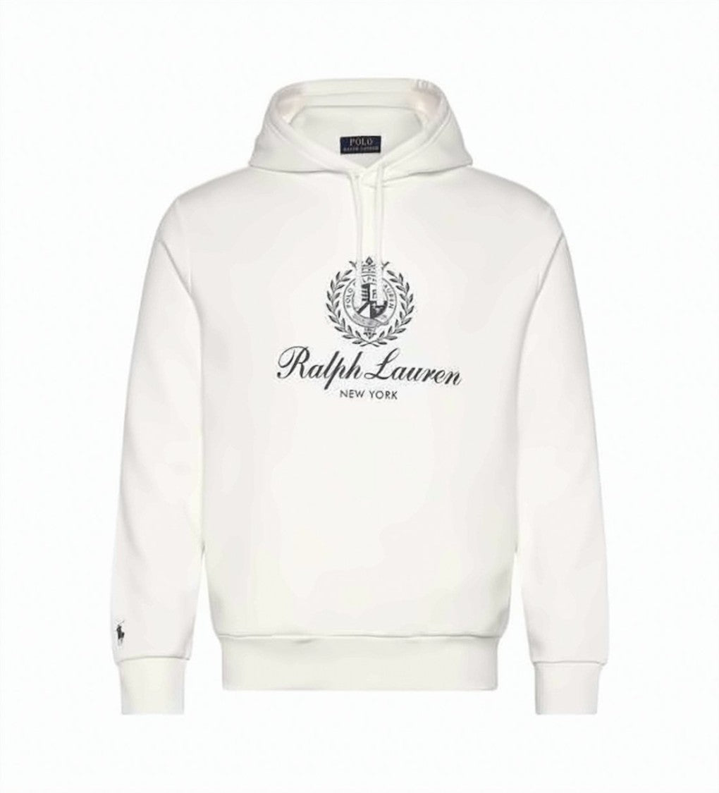 Polo Ralph Lauren Classic White Hoodie With Drawstring Hood
